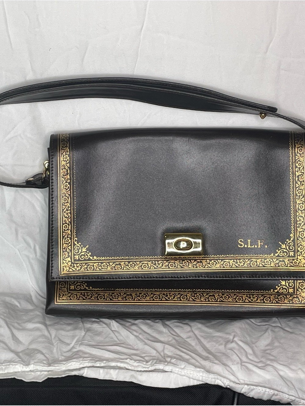 Gorgeous Vintage Scuola del Cuoio Florentine Leather Shoulder Bag